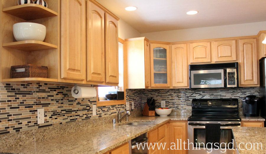 Tile Shop Tuesday: My Kitchen Backsplash Reveal! - All Things G&D